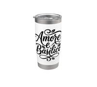 Amore e Basilico Italian Love Basil Script Stainless Steel Insulated Tumbler