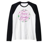 Amore e Basilico Romantic Italian Herb Love Raglan Baseball Tee