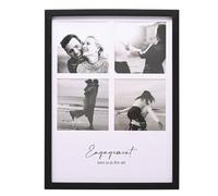 Amore Engaged Black Multi Aperture Photo Frame 4 x 4, 31 x 2.2 x 23cm