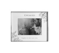 Amore Engaged Floral Engaged Happily Photo Frame 7" x 5", 20.5 x 3 x 26cm