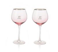 Widdop and Co Amore 40th Anniversary Gin Balloon Glasses Gift Set
