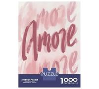 Amore Jigsaw Puzzle for Adults 1000 Piece Jigsaw Puzzle Romantic Text Art Relaxation Home Decor 70x50cm/1000pcs