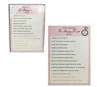 Amore Pack of 8 'Who Knows the Happy Couple' Bridal Shower Game Cards