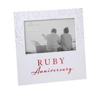 Amore Paperwrap Photo Frame Ruby Anniversary 6" x 4"