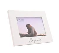 Amore Photo Frame 6" x 4" - Engaged - Elegant Engagement Picture Frame Keepsake - Freestanding or Wall Hanging Wedding Gift and Home Decoration - H: 15 x W: 20cm.
