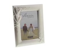 Amore Photo Frame with Hearts & Crystals 4x6"