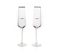 Amore Set of 2 Flute Glasses - Engaged