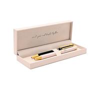 Amore Set of 2 Pens - 50 Years Together - Elegant Black, White, Gold Finish | Perfect 50th Gift for Couples