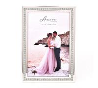 Amore Silver Sparkle Border Photo Frame - 4" x 6"