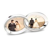 Amore Stone Set Double Ring Photo Frame - P7139