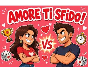 Amore? Ti Sfido!: Il libro di giochi e sfide di coppia da fare insieme e faccia a faccia: sudoku, labirinti, parole e disegni per serate divertenti - Idea regalo San Valentino e anniversario