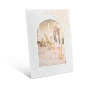 Amore White Floral Arch Glass frame 4 x 6 - P8895