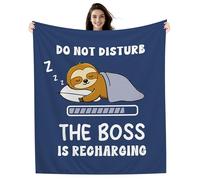 Amorea Do Not Disturb The Boss is Recharging Funny Blanket for Boss Manager Coworker Supervisor Leaving Appreciation Birthday