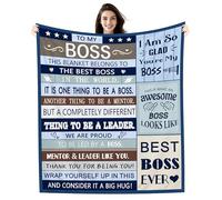Amorea This Blanket Belongs To The Best Boss In The World Blanket Ideas 60” x50” Boss Appreciation Gift, Thank-You Gift, for Manager, Coworker, or Supervisor Leaving Appreciation Birthday