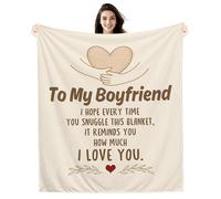 Amorea To My Boyfriend I hope every time you snuggle this blanket it reminds you how much I love you Blanket for Boyfriend Birthday Valentine's Day Anniversary