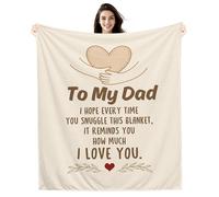Amorea To My Dad I hope every time you snuggle this blanket it reminds you how much I love you Blanket for Dad Father Birthday Father's Day (dad)