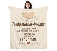 Amorea To My Mother In Law I hope every time you snuggle this blanket it reminds you how much I love you Blanket for Mother in law Birthday Mother's Day