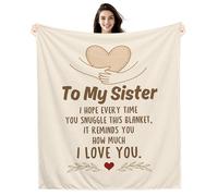 Amorea To My Sister I hope every time you snuggle this blanket it reminds you how much I love you Ideas Gift Blanket for Best Sister Birthday Gift (sister)