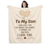 Amorea To My Son I hope every time you snuggle this blanket it reminds you how much I love you Blanket for Son Birthday Graduation