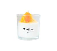 Amoret Hera - Snowdrop Flower Scented Decorative Glass Jar Candle -Handmade, 60 Hours Long-Lasting Burn Candle, Vegan Soy & Beeswax, Gift for Women, Birthdays, Weddings, Christmas