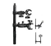 AmoreTempo Motorcycle Mount 360° Camera Set Accessories Selfie Stick | Compatible X5/X4/X3/GO 3S (1/4" & 2-Prong), Low Vibration & Waterproof/Shockproof, for Motorcycle & Bike, Includes Adapter