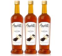 Amoretti Premium French Vanilla Syrup 3 Pack (750ml)