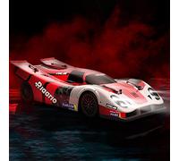AMORIL 1:10 Fast Brushless RC Cars,Top Speed 120KM/H Large Remote Control Cars with 6 Lights for Adults,4x4 On-Road Hobby Racing Vechile with Alumium Shaft, Li-po Battery, Rubber Tire,Oil Shocks,Red