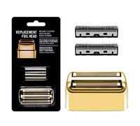 Amorka Replacement Foil and Cutters Compatible with BaBylissPRO Barberology Cordless Metal Double Foil Shaver FXFS2 Replacement Head, Golden