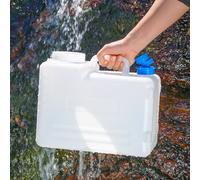Amorly 15L Camping Drinking Water Storage Jug, Portable Thick Slim Water Dispenser Carrier For Vehicle, Car, Outdoor, Hiking, Emergency