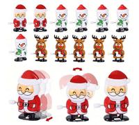 Amorly 15Pcs Christmas Stocking Stuffer Wind Up Toys, Novelty Clockwork Play Set Party Favour Gifts For Toddlers At Christmas Gatherings