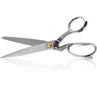Amornphan 10" Heavy Duty Tailor Scissors Stainless Steel Shears Sewing Dressmaking Multi-Purpose Cloth Cutting Fabric Leather and Raw Materials 10 inch (Silver)