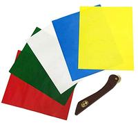 Amornphan 5 Sheets 5 Colors Sewing Carbon Tracing Paper Transfer Paper 9"x11" Home Sewing Cross Stitch Paint Kit Marking Patterns Fabric Craft Made in Japan Plus Tracing Wheel Sewing Tool for Tailor