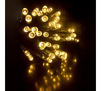 AMOS 100 Super Bright LED String Fairy Lights 9.9m Multi-Function Battery Operated for Indoor Outdoor Christmas Decoration (Warm White)