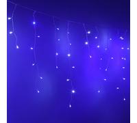 Amos 1200 Led Blue & White Christmas Icicle Lights With Memory Function Timer