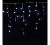 Amos 1200 Led White Christmas Icicle Lights With Memory Function Timer