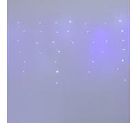 Amos 200 Led Battery Powered Christmas Icicle Lights In Blue & White With Memory Function Timer