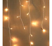 Amos 200 Led Battery Powered Christmas Icicle Lights In Warm White With Memory Function Timer
