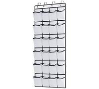 AMOS 24 Pair Mesh Pockets Over the Door Shoe Organiser Hanging Shoe Rack Space Saving Holder