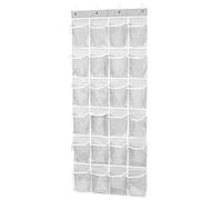 AMOS 24 Pair PVC Pockets Over the Door Shoe Organiser Hanging Shoe Rack Space Saving Holder