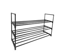 Amos 3-Tier Shoe Rack Organiser - Black