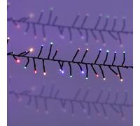 Amos 300 Led Battery Powered Christmas Cluster Lights Multicoloured With Memory Function Timer