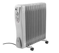AMOS 3000W Electric Oil Filled Radiator Heater 3kw 13-Fin Portable Thermostat Heating Appliance with 3 Heat Settings, Safety Shut Off, and Power Indicator Ligh