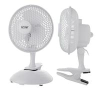 Amos 6" 2 In 1 Clip On Fan 2 Speed Home Office Air Cooling Desk Fan