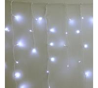 Amos 720 White Led Christmas Icicle Lights Snow Effect With Memory Function Timer