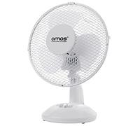 AMOS 9" Desktop Desk Table Oscillating Fan Portable Adjustable Electric 2 Speed Tilting Tilt Air Cooling Home Office Fan