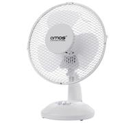 AMOS 9 Inch Table Desk Fan Oscillating Desktop 2 Speed Adjustable Tilt Portable Air Cooling Home Office Fan