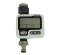 AMOS Digital Water Timer - Programmable Garden Irrigation Controller with LCD, Auto/Manual Modes, Rain Delay, Child Lock - Hose Sprinkler System for Lawn, Plants & Outdoor Watering