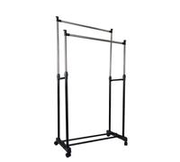 Amos Double Rail Portable Heavy Duty Extendable Clothes Rack 15Kg Capacity