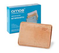 Amos Eezy Rechargeable Electric Hot Water Bottle Bed Warmer With Hand Heat Pad Glove - Coffee