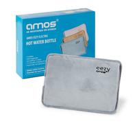 AMOS Eezy Rechargeable Electric Hot Water Bottle Bed Warmer with Hand Heat Pad Glove Pain Relief, Grey